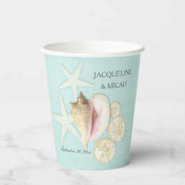 Starfish Muschel Beach Ocean Shore Brautparty Pappbecher