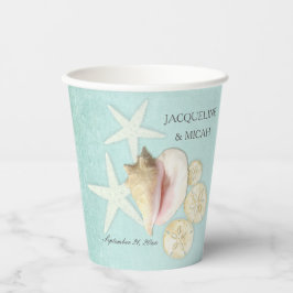 Starfish Muschel Beach Ocean Shore Brautparty Pappbecher