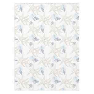 Starfish Muschel White Blue Beach Tischdecken