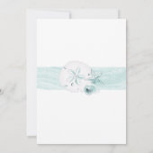 Starfish Muscheln Modernes elegantes Party am Stra Einladung (Rückseite)