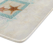 Starfish-Muscheln-Ozean-griechischer Schneidebrett (Ecke)