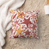 Starfish Muscheln: Skandinavisches Meeresmuster Kissen (Decke)