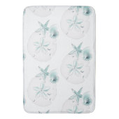 Starfish Muscheln Strand Strandbad Elegante Modern Badematte (Vorderseite Vertikal)