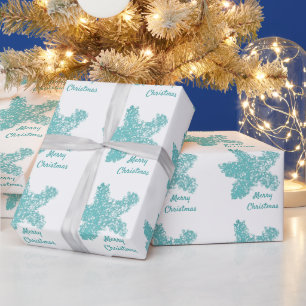 Starfish Muster Aquamarin Aqua Frohe Weihnachten T Geschenkpapier