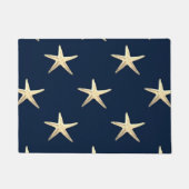 Starfish Muster auf festem Hintergrund Fußmatte (Vorderseite)