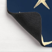 Starfish Muster auf festem Hintergrund Mousepad (Ecke)