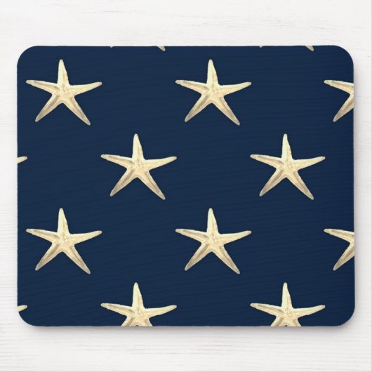 Starfish Muster auf festem Hintergrund Mousepad (Vorne)