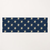 Starfish Muster auf festem Hintergrund Yogamatte (Vorderseite (Horizontal))