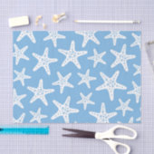 Starfish Muster Blau Seidenpapier (Handwerk)
