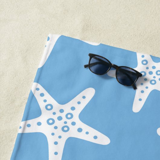 Starfish Muster Blau Strandtuch (Beispiel)