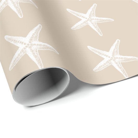 Starfish-Muster Geschenkpapier (Rolleneckpunkt)
