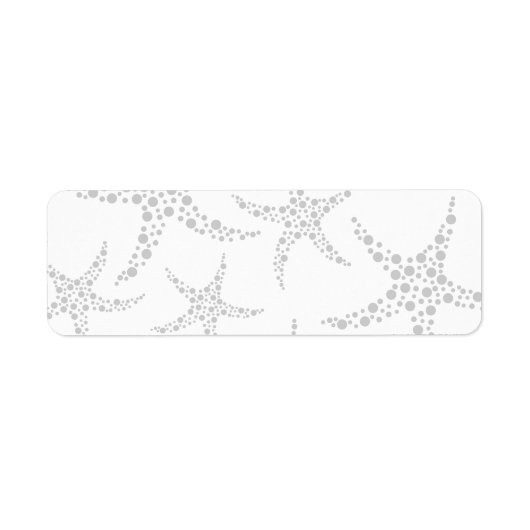 Starfish Muster in hellgrau und weiß (Vorne)