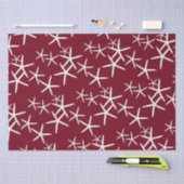Starfish Muster Maroon Red Tissue Paper Seidenpapier (Handwerk)