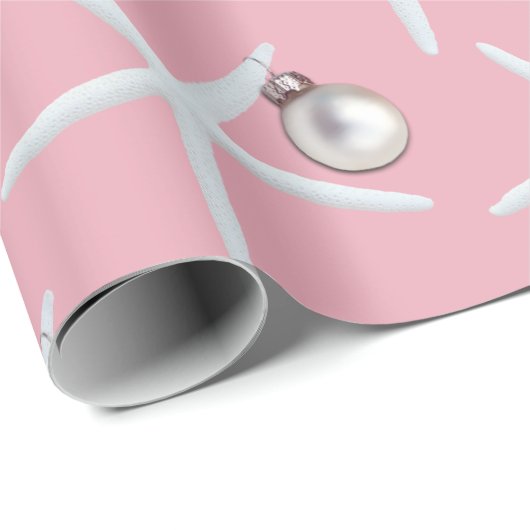 Starfish Muster Pink Weihnachtsgeschenk Wraps Geschenkpapier (Rolleneckpunkt)