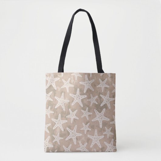 Starfish Muster Sand Beige Tasche (Vorderseite)