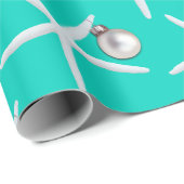 Starfish Muster Türkis Weihnachtsgeschenk Wraps Geschenkpapier (Rolleneckpunkt)
