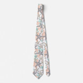 Starfish Nahtlose Wiederholung Muster Neck Tie Krawatte (Vorderseite)