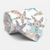 Starfish Nahtlose Wiederholung Muster Neck Tie Krawatte (Gerollt)