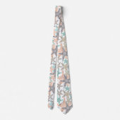 Starfish Nahtlose Wiederholung Muster Neck Tie Krawatte (Rückseite)