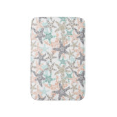 Starfish Nahtloses Muster Bath Mat Badematte (Vorderseite Vertikal)