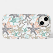 Starfish Nahtloses Muster Case-Mate iPhone Hülle (Rückseite (Horizontal))