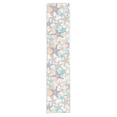 Starfish Nahtloses Muster Kurzer Tischläufer (Vorderseite)