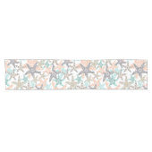 Starfish Nahtloses Muster Kurzer Tischläufer (Horizontal)