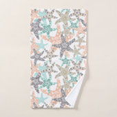 Starfish Nahtloses Patternbadehandtuch Set (Handtuch)