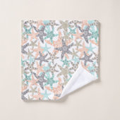 Starfish Nahtloses Patternbadehandtuch Set (Waschlappen)