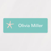 Starfish Namensschilder für die Kindertagesstätte Etiketten (Design 2)