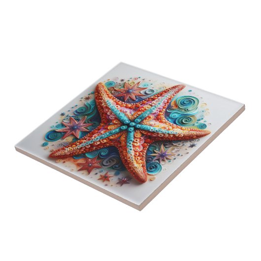 Starfish Nautic Coastal Beach Fliese (Seite)