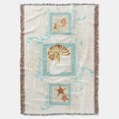 Starfish Nautilus Conch Muscheln Griechischer Schl Decke (Vorderseite Vertikal)