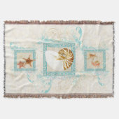 Starfish Nautilus Conch Muscheln Griechischer Schl Decke (Vorderseite)