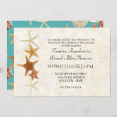 Starfish Nautilus Scallop Sea Muschel Modernes Mus Einladung (Vorne/Hinten)