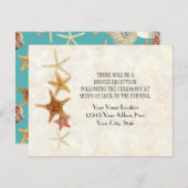 Starfish Nautilus Scallop Sea Muschel Modernes Mus Einladung (Vorne/Hinten)