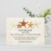 Starfish Nautilus Scallop Sea Muschel Modernes Mus Einladung (Stehend Vorderseite)