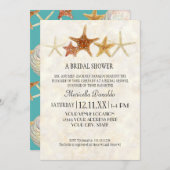 Starfish Nautilus Scallop Sea Muschel Modernes Mus Einladung (Vorne/Hinten)