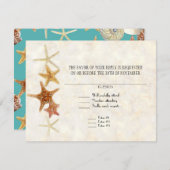 Starfish Nautilus Scallop Sea Muschel Modernes Mus RSVP Karte (Vorne/Hinten)