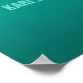 Starfish Netting Beach Hochzeit Begrüßung Zeichena Poster (Ecke)