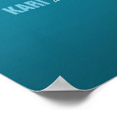 Starfish Netting Beach Hochzeit Begrüßungszeichen Poster (Ecke)