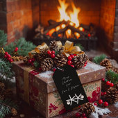 Starfish Neutrale Schwarze Weihnachtsfeier auf Ges Geschenkanhänger