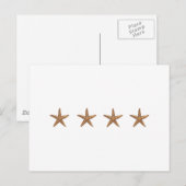Starfish - Nordseestern Postkarte (Vorne/Hinten)