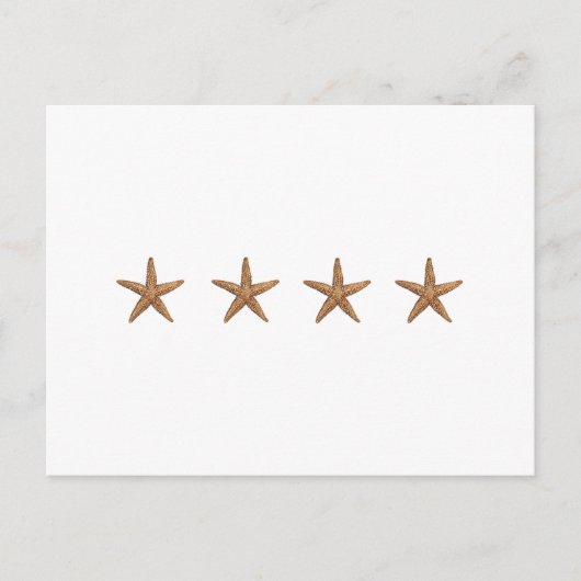 Starfish - Nordseestern Postkarte (Vorderseite)