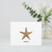 Starfish - Nordseestern Postkarte (Stehend Vorderseite)