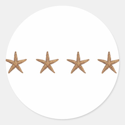 Starfish - Nordseestern Runder Aufkleber (Vorderseite)