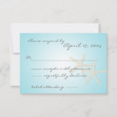 Starfish Ocean Dream Response Card RSVP Karte (Vorderseite)