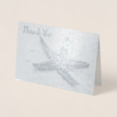 Starfish Ocean Summer Beach Thema Hochzeit Danke Folienkarte (Vorderseite)