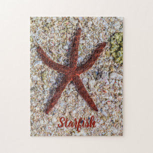 Starfish Ocean Vintag Beach Retro Souvenir Puzzle