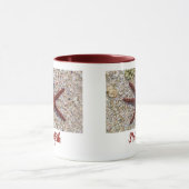 Starfish Ocean Vintag Beach Retro Souvenir Tasse (Zentrum)