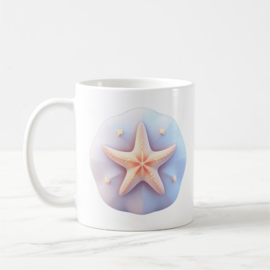 Starfish on a Unique-Shaped Stone Kaffeetasse (Links)